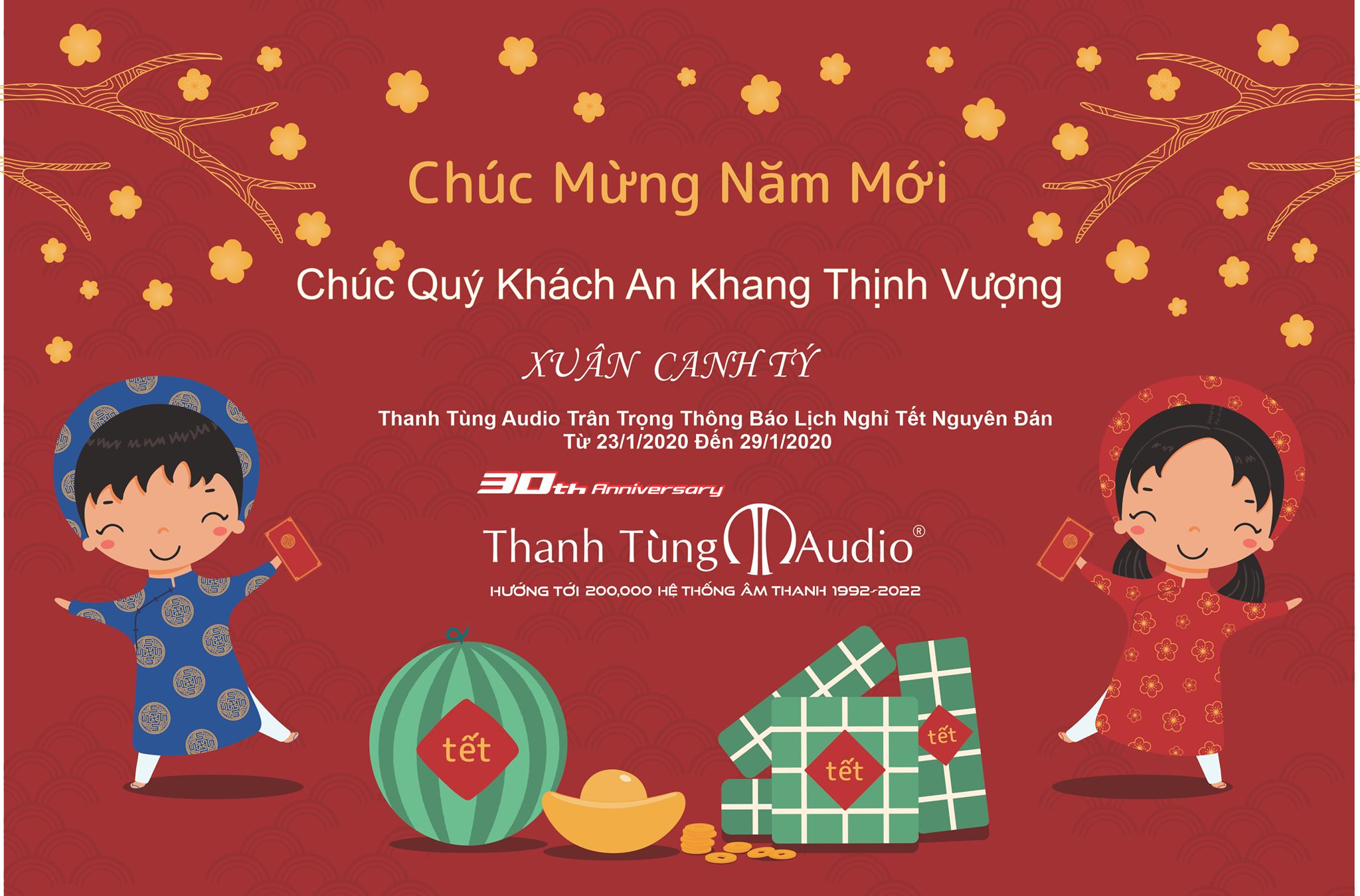 Chúc Mừng Năm Mới Và Lời Cảm Ơn Từ Thanh Tùng Audio