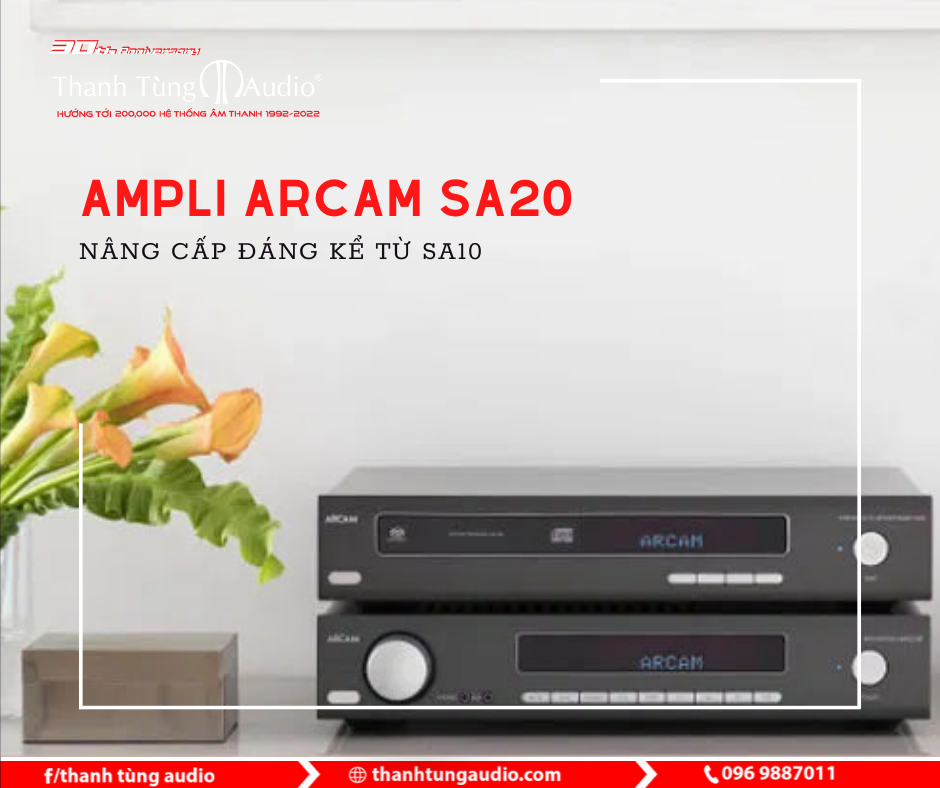 Ampli Arcam SA20 – Nâng cấp đáng kể từ SA10