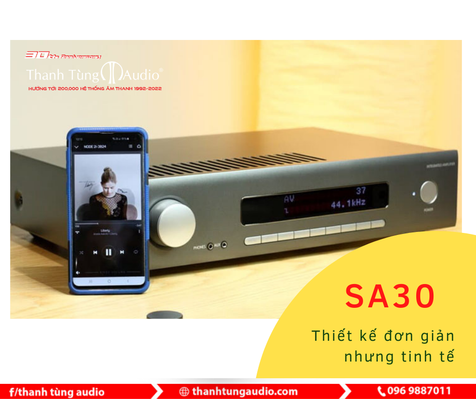 Arcam SA30- Thiết kế đơn giản nhưng tinh tế